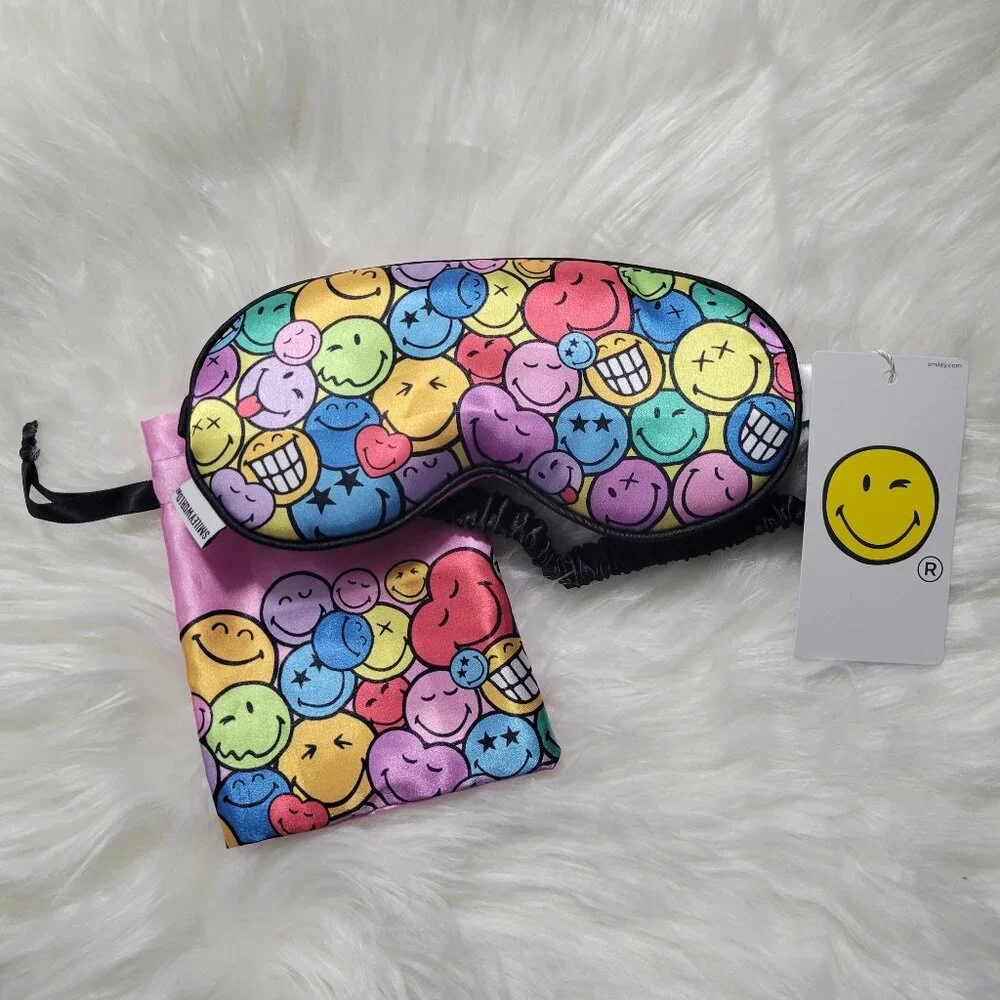 Smiley World Sleep Mask w/ Pouch